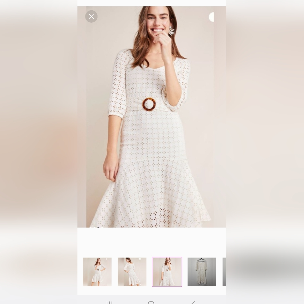 Nwt Maeve By Anthropologie Embroidery Eyelet Dress Size 10